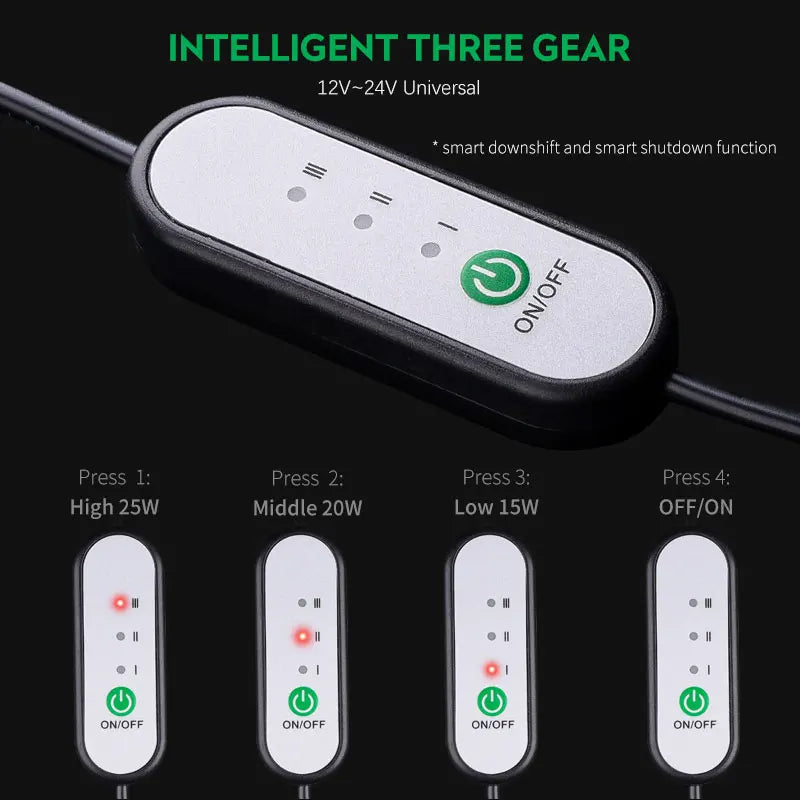 Funda de asiento calefactable de 12-24 V: calentamiento ultrarrápido en 30 segundos