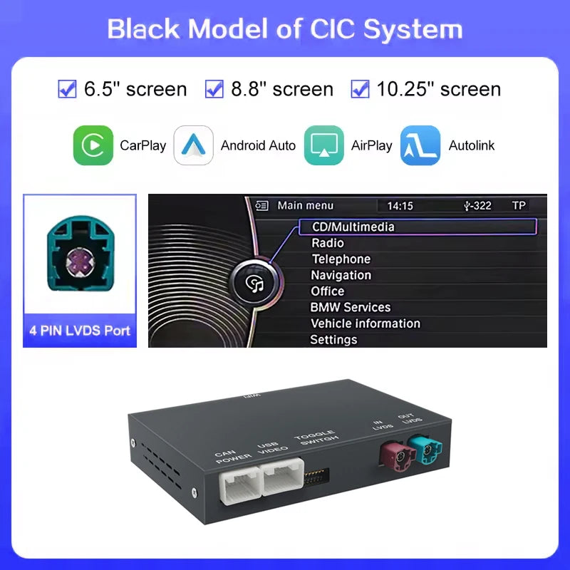 Carplay BMW 3/ 5/ 7/ X1/ X3/ X4/ X5/ 