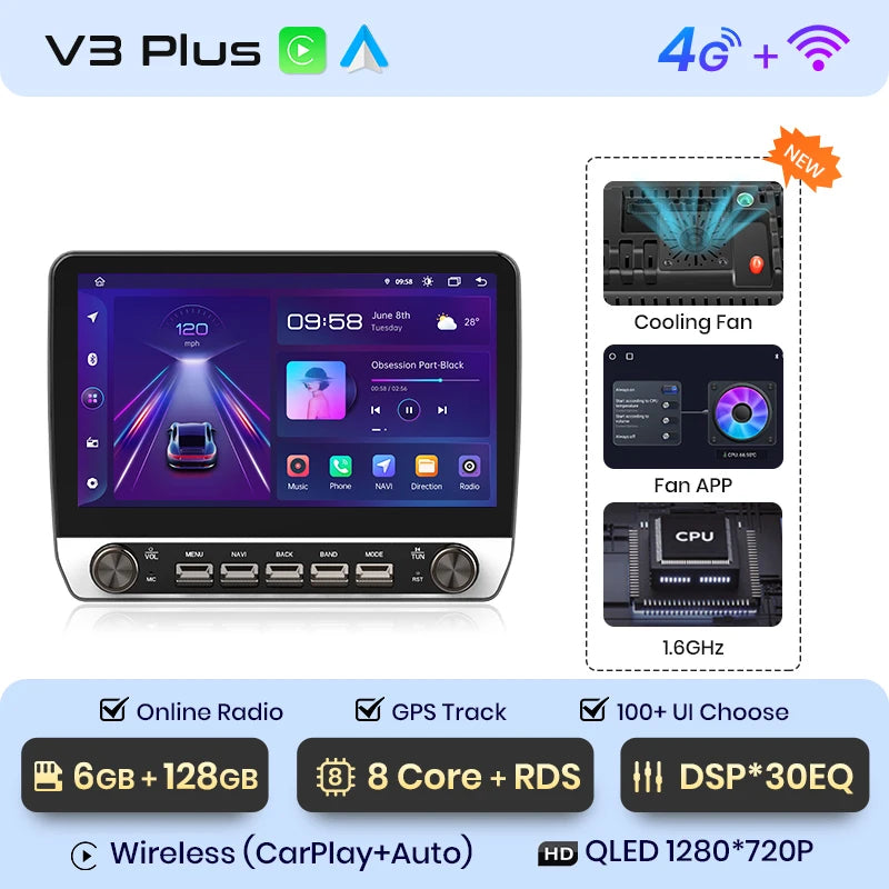 CarPlay Peugeot Boxer (Compatible: Citroën Jumper 2/Fiat Ducato) 2006-2013 