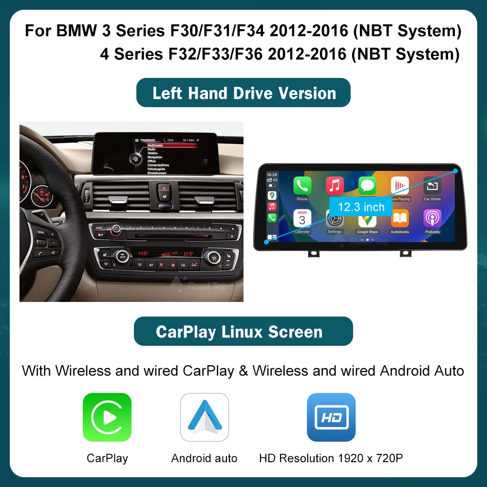 CarPlay BMW Serie 1/2/3/4 (F20-F21-F22-F30-F31-F32-F33)