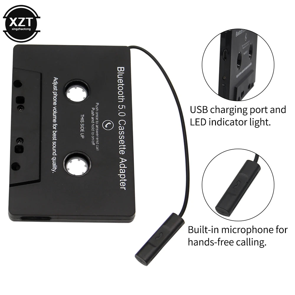 Adaptateur cassette audio Bluetooth 5.0 universel