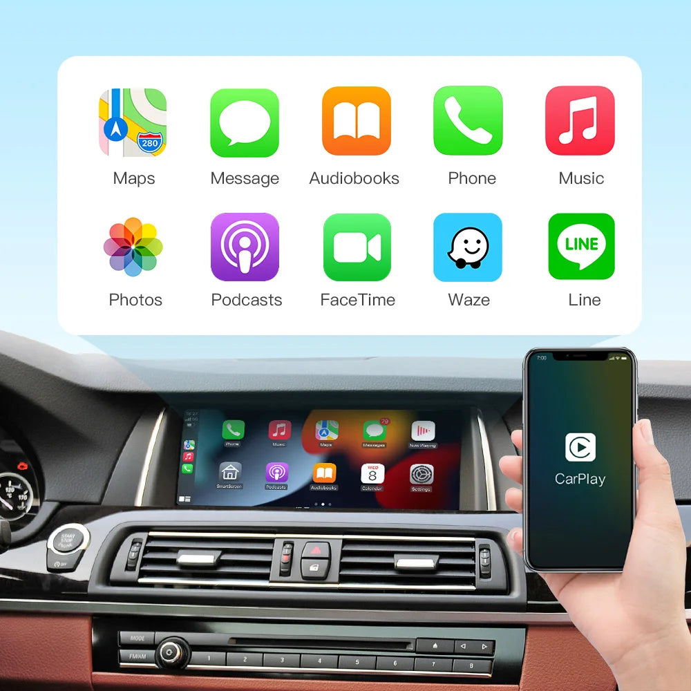 Carplay BMW 3/ 5/ 7/ X1/ X3/ X4/ X5/ X6 (E60-F10-F11-F07-F01-E84-F25-F26-E70-E71)