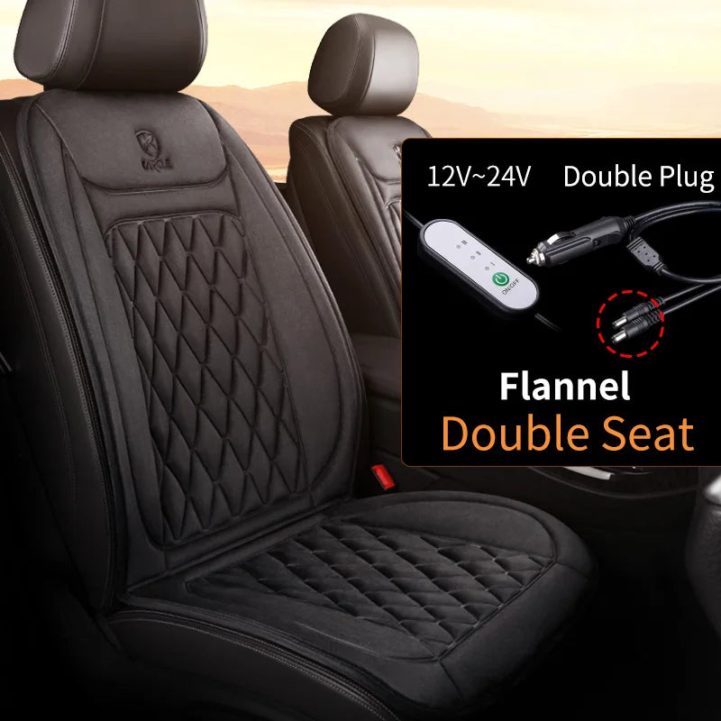 Funda de asiento calefactable de 12-24 V: calentamiento ultrarrápido en 30 segundos