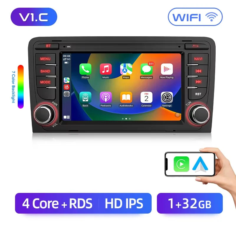 Carplay Audi A3 8P S3 2003-2012