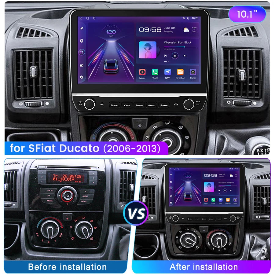 CarPlay Peugeot Boxer (Compatible: Citroen Jumper 2/ Fiat Ducato) 2006-2013