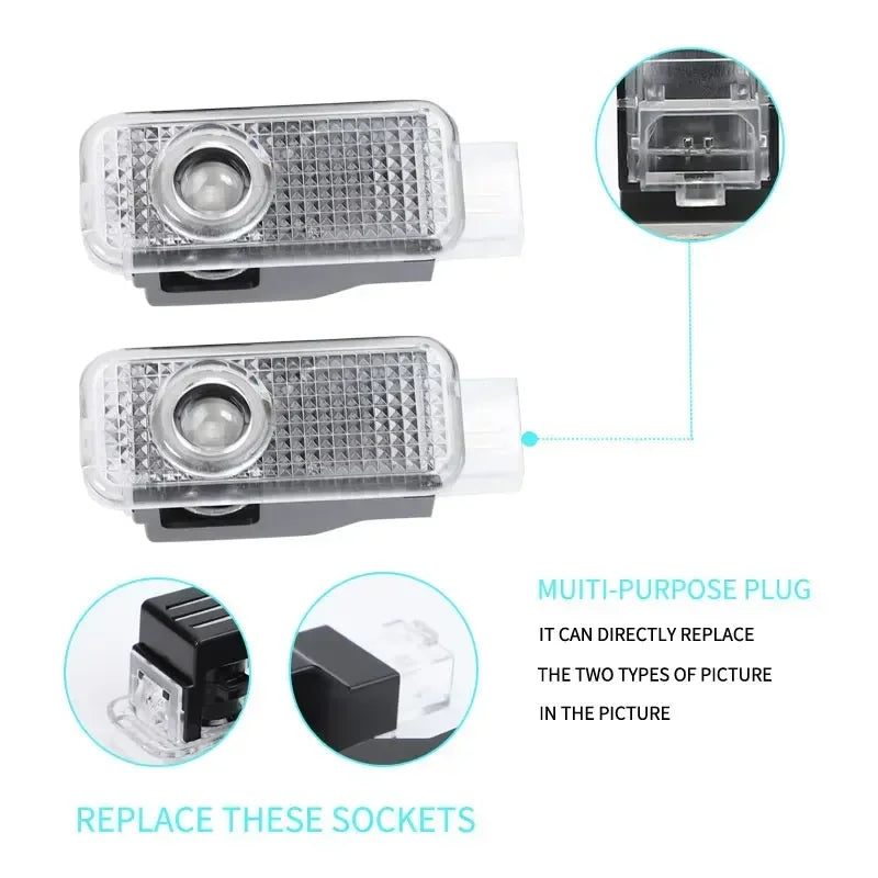 Luz de bienvenida Audi 