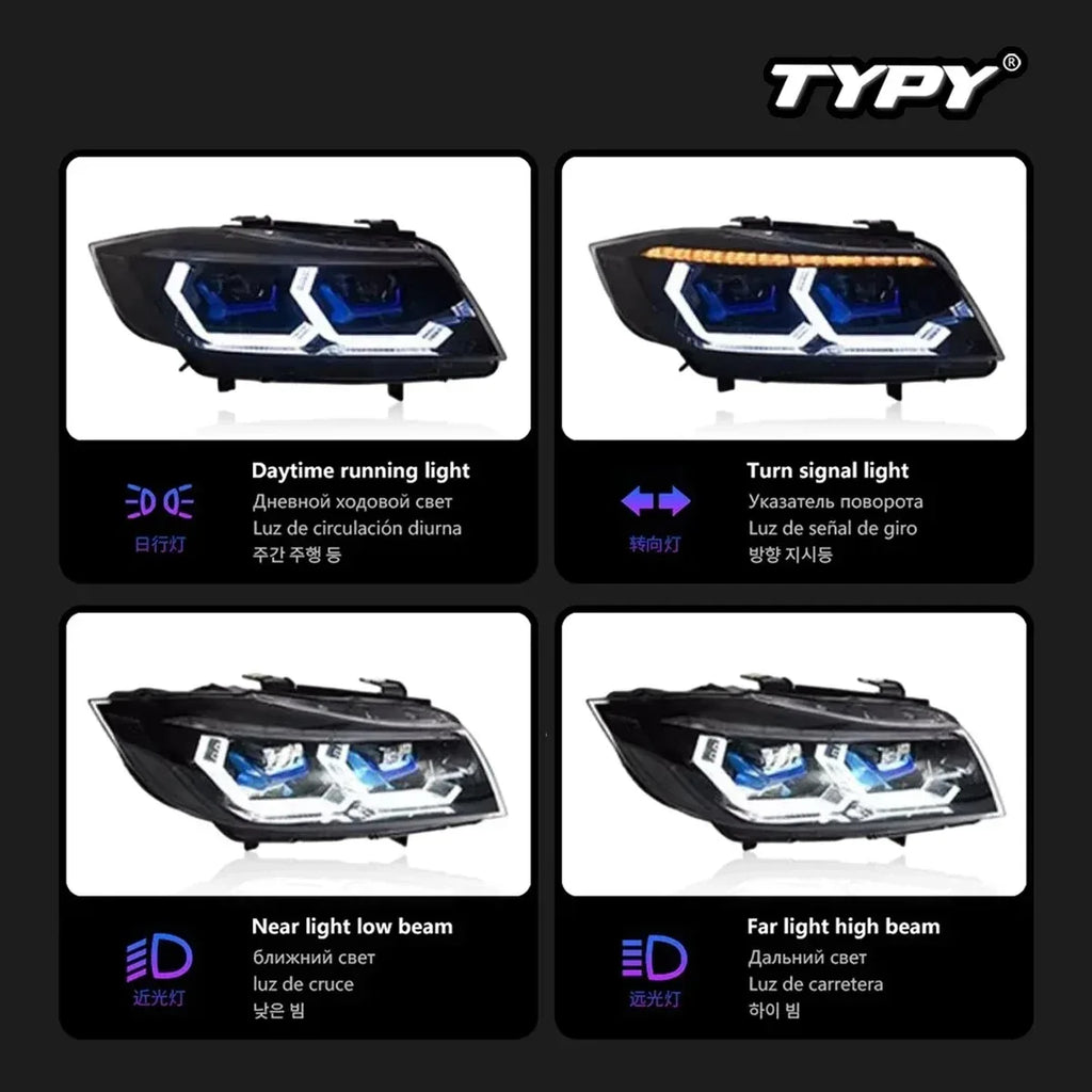 Faros delanteros LED del BMW Serie 3 E90 
