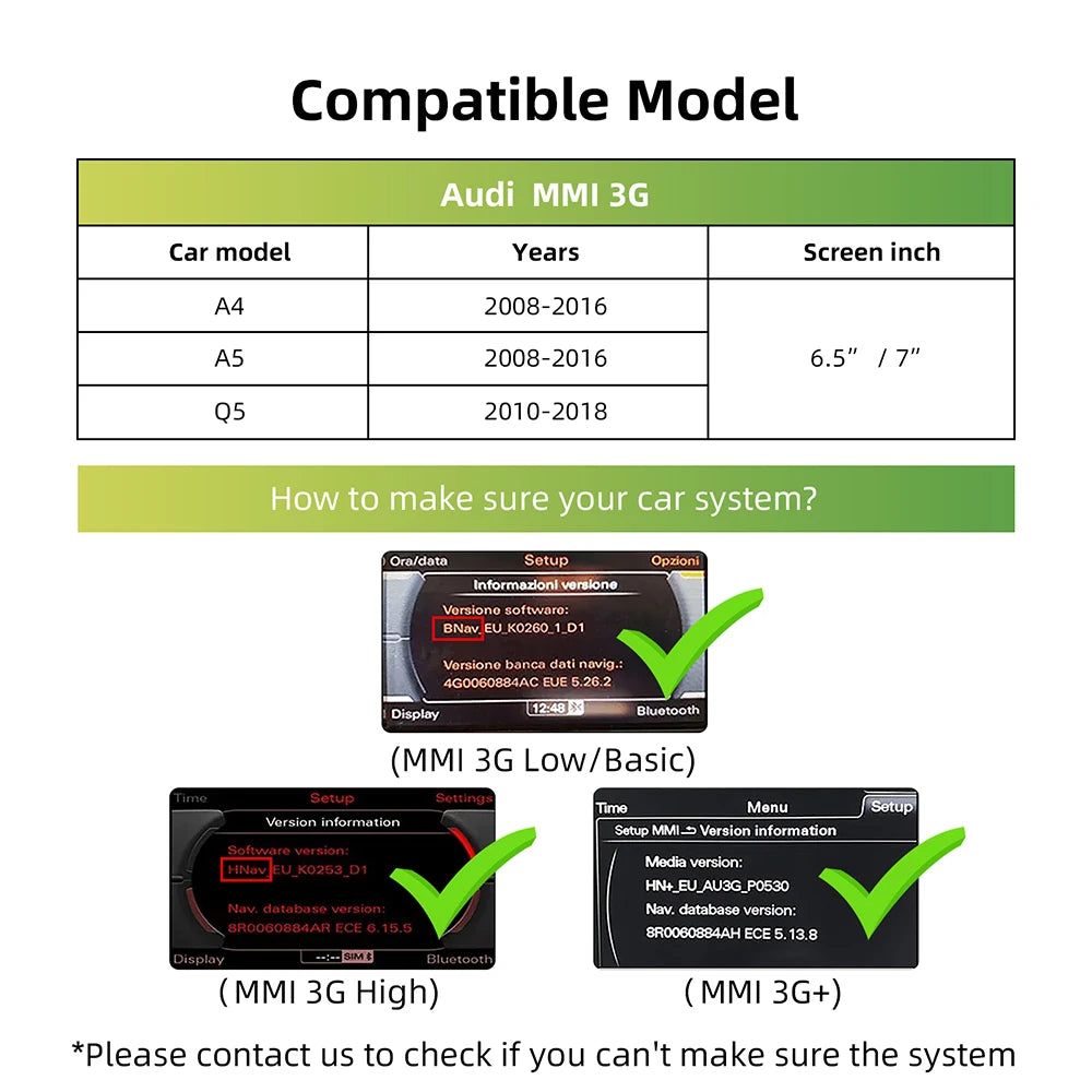 Carplay Audi A4/ Audi A5 (2008-2016)/ Audi Q5 (2010-2018)