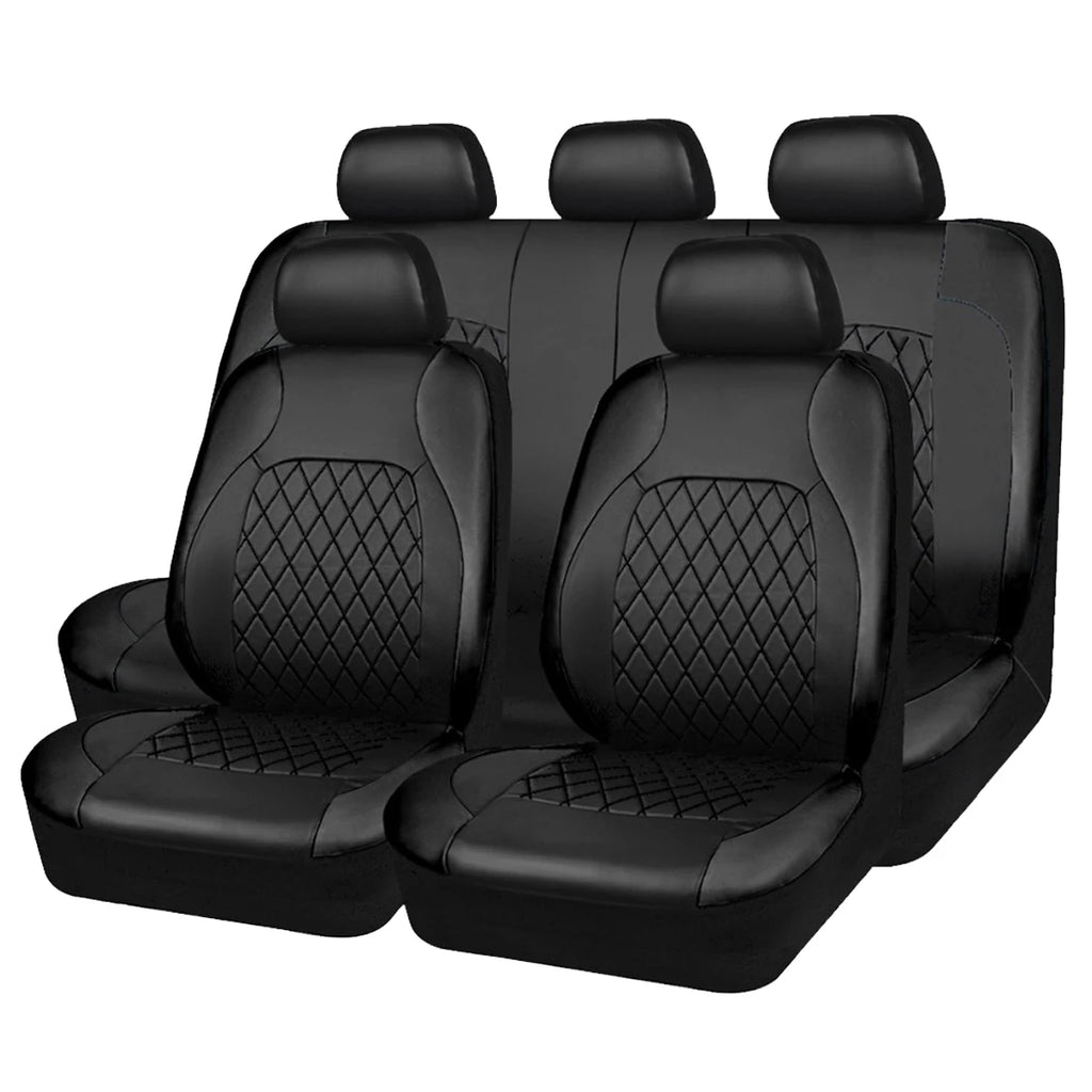 Fundas de asiento universales de cuero acolchado